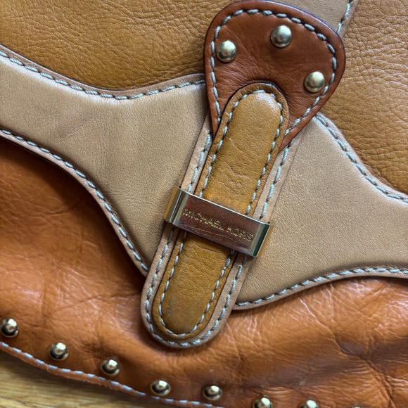 AMAZING western style leather Michael kore purse early 2010s * read descrpitoion - Picture 2 of 10